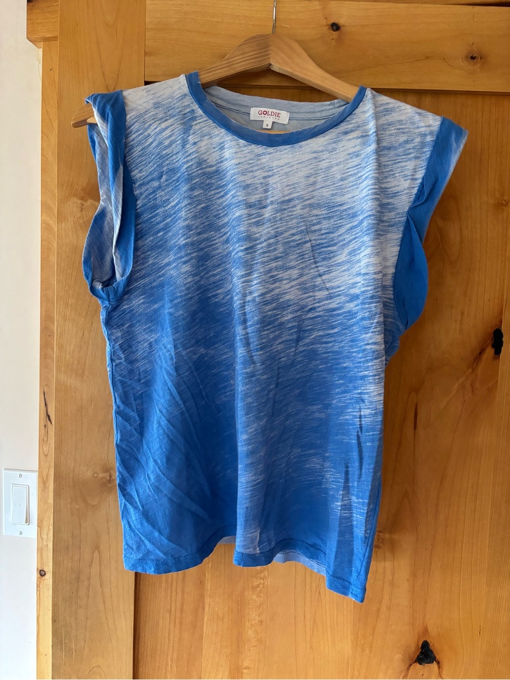 Goldie Blue Ombre Cap-Sleeve Top